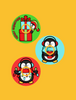 CHRISTMAS PENGUINS 3 PATCH SET