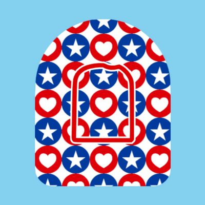 CIRCLES STARS AND HEARTS -  OMNIPOD OVERLAY