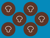 COCOA MOCHA  (DARK SKIN TONE) - 6 PATCH SET - MEDTRONIC GUARDIAN OVERLAYS WITH CUT-OUT FOR USE WITH DECK MY DIABETES GRIPSHIELD