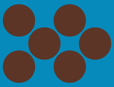 COCO MOCHA - DARK SKIN - 6 PATCH SET - LARGE SOLID OVERLAYS