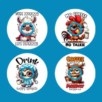 COMICAL COFFEE TALK - 8 PATCH SET - INFUSION SET OVERLAY