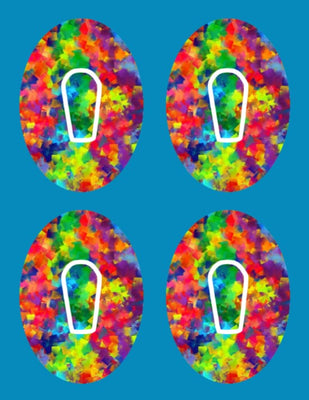 COLOR COLLAGE  - 4 PATCH SET -  DEXCOM G6 OVERLAY