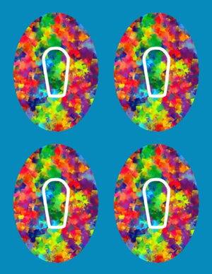 COLOR COLLAGE  - 4 PATCH SET -  DEXCOM G6 OVERLAY
