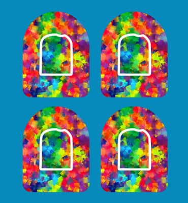 COLOR COLLAGE  - 4 PATCH SET - OMNIPOD OVERLAY