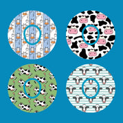COW PATTERNS  - 4 PATCH SET  - DEXCOM G7 OR DEXCOM STELO OVERLAY