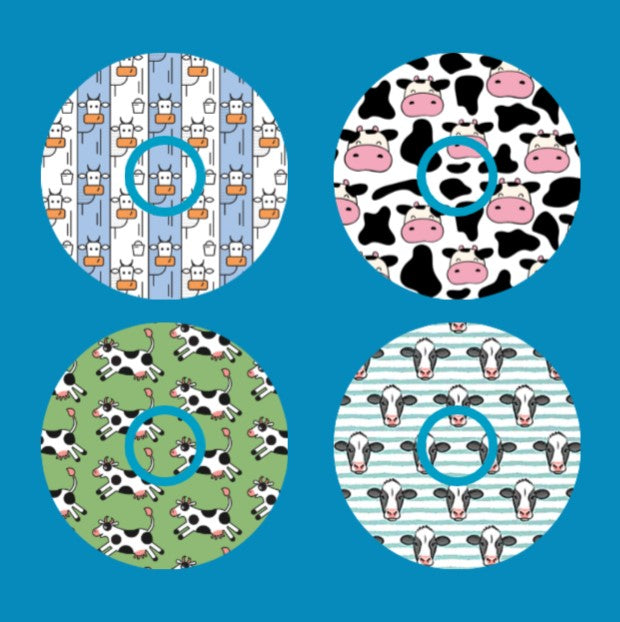 Cow Patch Pattern COW PATTERNS - 4 PATCH SET - INFUSION SET OVERLAY – The Sugar Patch