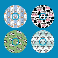 COW PATTERNS  - 4 PATCH SET - INFUSION SET OVERLAY