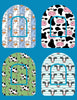COW PATTERNS - 4 PATCH SET - OMNIPOD OVERLAY