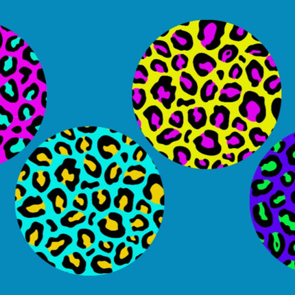 CRAZY LEOPARD PATTERNS - 4 PATCH SET FOR THE SUGARSHIELD™ CASE BY DECK MY DIABETES for TANDEM MOBI™ INSULIN PUMP