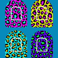 CRAZY LEOPARDS - 4 PATCH SET - OMNIPOD OVERLAYS