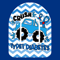 CRUSH TYPE ONE DIABETES - MONSTER TRUCK - PATCH