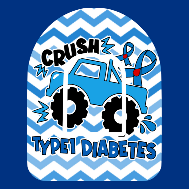 CRUSH TYPE 1 DIABETES MONSTER TRUCK - OMNIPOD OVERLAY