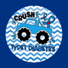 CRUSH TYPE 1 DIABETES MONSTER TRUCK - LARGE SOLID OVERLAY