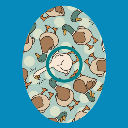 DUCK DUCK GOOSE  PATTERN PATCH