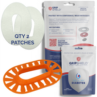 GripShield® Compatible With Dexcom G6® – Reusable Device Bump Protector | Secure & Comfortable Fit