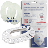 GripShield® Compatible With Dexcom G6® – Reusable Device Bump Protector | Secure & Comfortable Fit