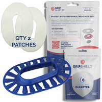 GripShield® Compatible With Dexcom G6® – Reusable Device Bump Protector | Secure & Comfortable Fit