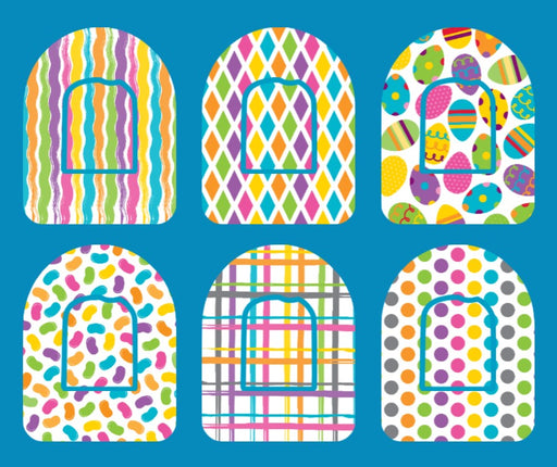 EASTER BRIGHTS - 6 PATCH SET - OMNIPOD OVERLAYS