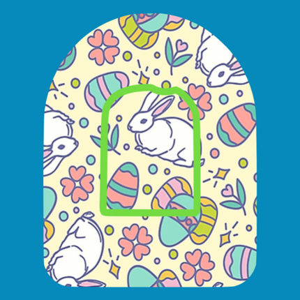 EASTER BUNNIES & EGGS PATTERN - PATCH