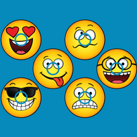 EMOJIS- 6 PATCH SET  - LIBRE 3 OVERLAY