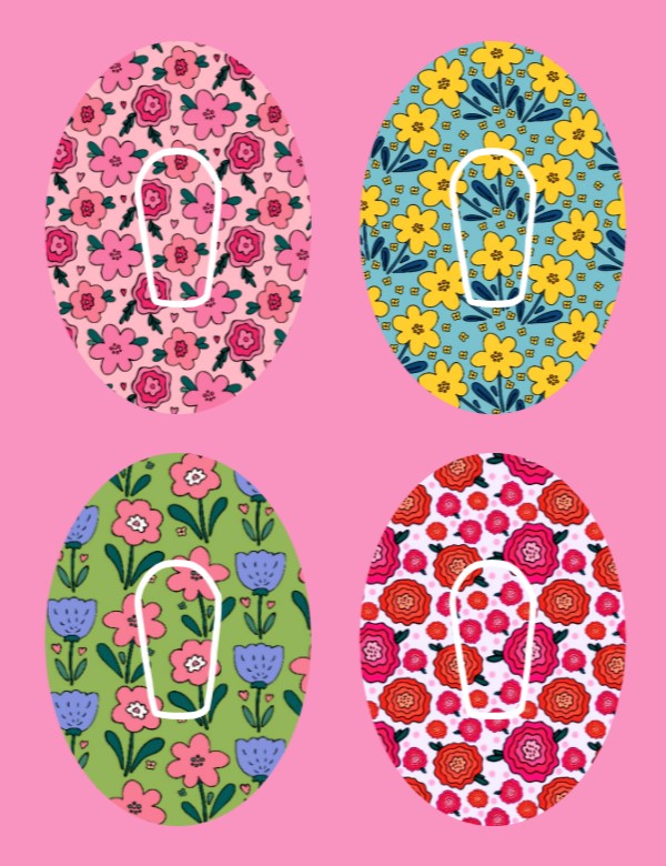 FLOWERS FOR MOM - 4 PATCH SET
