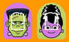 FRANKIE'S MONSTER & BRIDE - 2 PATCH SET