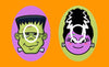 FRANKIE'S MONSTER & BRIDE - 2 PATCH SET