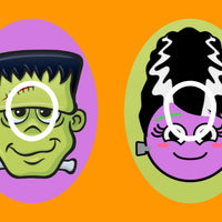 FRANKIE'S MONSTER & BRIDE - 2 PATCH SET