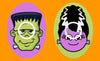 FRANKIE'S MONSTER & BRIDE - 2 PATCH SET