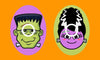 FRANKIE'S MONSTER & BRIDE - 2 PATCH SET