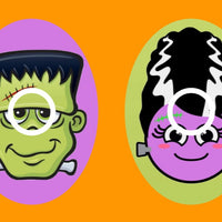 FRANKIE'S MONSTER & BRIDE - 2 PATCH SET