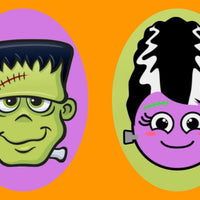 FRANKIE'S MONSTER & BRIDE - 2 PATCH SET