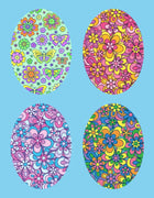 FUNKY FLOWERS 4 PATCH SET