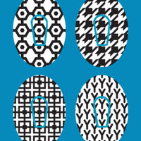 GEOMETRIC BLACK & WHITE - 4 PATCH SET - DEXCOM G6 OVERLAY