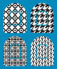 GEOMETRIC BLACK & WHITE - 4 PATCH SET -  OMNIPOD OVERLAY