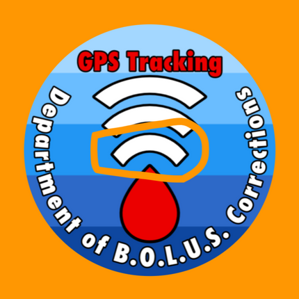 GPS TRACKING - DEPARTMENT OF B.O.L.U.S. CORRECTIONS PATCH