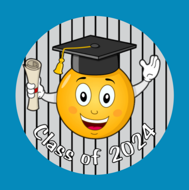 GRADUATE EMOJI CLASS OF 2024 PATCH