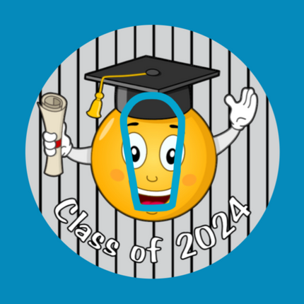 GRADUATE EMOJI CLASS OF 2024 PATCH