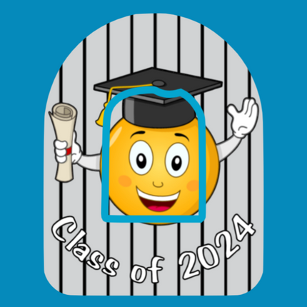 GRADUATE EMOJI CLASS OF 2024 PATCH