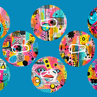 GRAFFITI CANVAS - 8 PATCH SET   -  DEXCOM G6 OVERLAYS