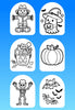 "COLOR MY JOURNEY" HALLOWEEN - 6 PATCH SET OF OMNIPOD OVERLAYS WITH CUT-OUTS