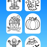 "COLOR MY JOURNEY" HALLOWEEN - 6 PATCH SET OF OMNIPOD OVERLAYS WITH CUT-OUTS