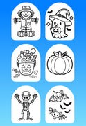 "COLOR MY JOURNEY" HALLOWEEN - 6 PATCH SET OF OMNIPOD OVERLAYS WITH CUT-OUTS