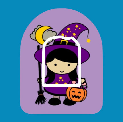 HALLOWEEN LITTLE WITCH -  OMNIPOD OVERLAY