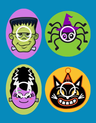 HALLOWEEN MONSTER MASH - LIBRE 2 OVERLAYS  - 4 PATCH SET