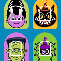 HALLOWEEN MONSTER MASH - OMNIPOD OVERLAYS  - 4 PATCH SET