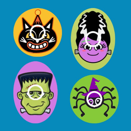 HALLOWEEN MONSTER MASH -  LIBRE 3 OVERLAYS  - 4 PATCH SET