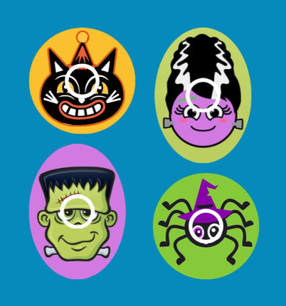 HALLOWEEN MONSTER MASH -  LIBRE 3 OVERLAYS  - 4 PATCH SET