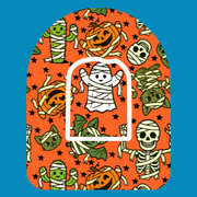 HALLOWEEN MUMMY FRIENDS - OMNIPOD OVERLAYS
