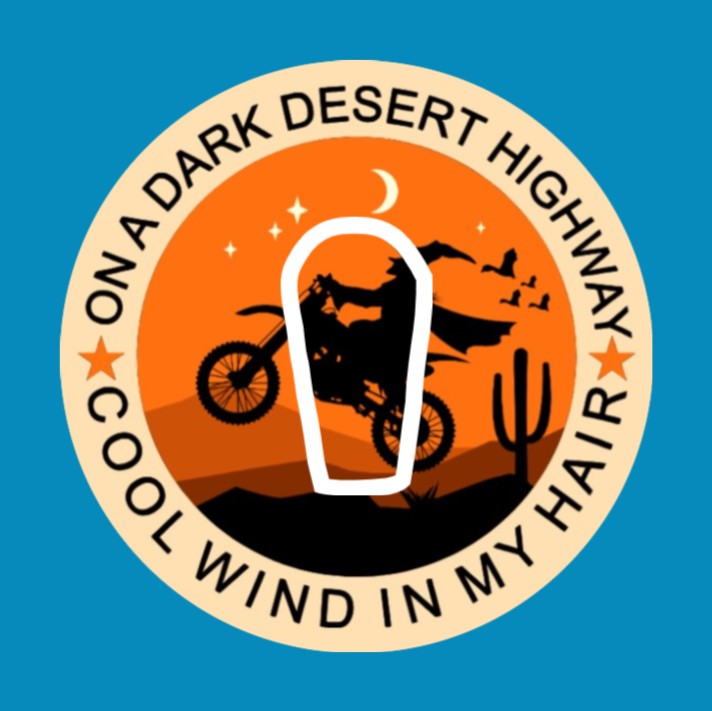 HALLOWEEN ON A DARK DESERT HIGHWAY  - OVERLAY PATCH